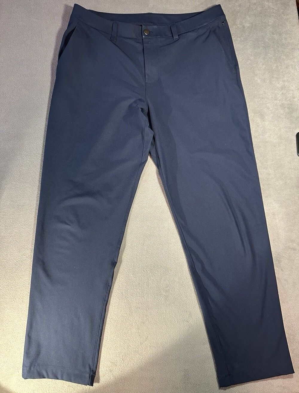Lululemon ABC Pants Mens 34 Navy Warpstreme Classic 5 Pocket Stretch 34x30